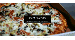 Desktop Screenshot of pizzaclassicskyle.com