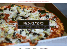 Tablet Screenshot of pizzaclassicskyle.com